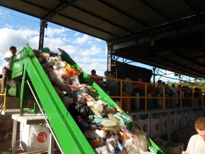 esteira de reciclagem